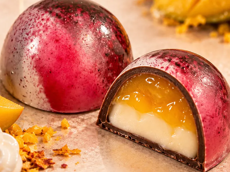Bombón Armonía de Mango, entero y partido